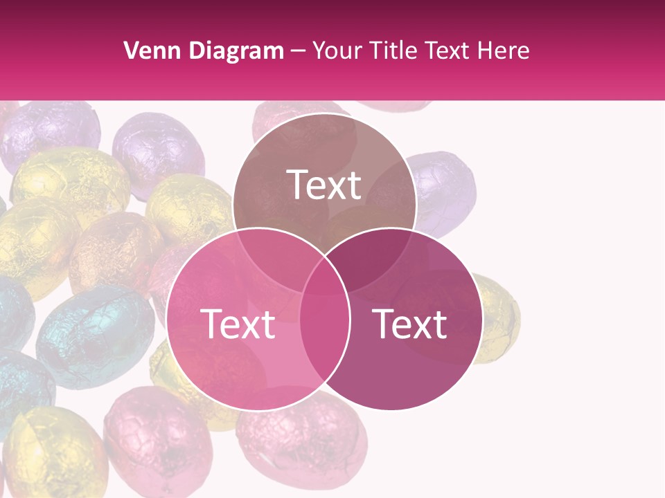 A Pile Of Chocolate Eggs Sitting On Top Of A Table PowerPoint Template