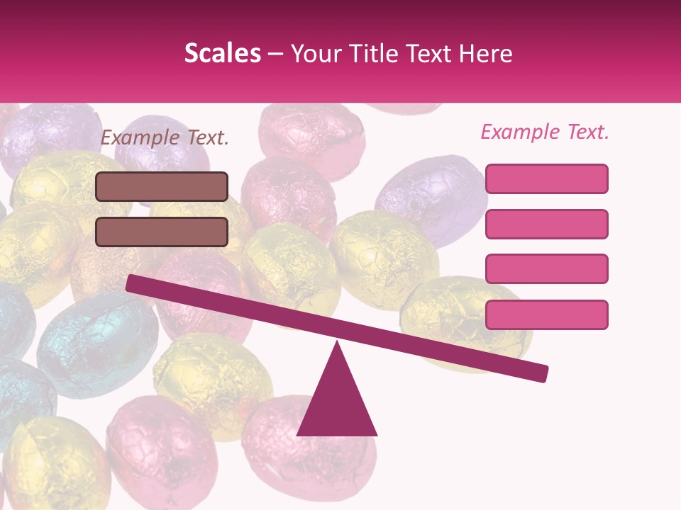 A Pile Of Chocolate Eggs Sitting On Top Of A Table PowerPoint Template
