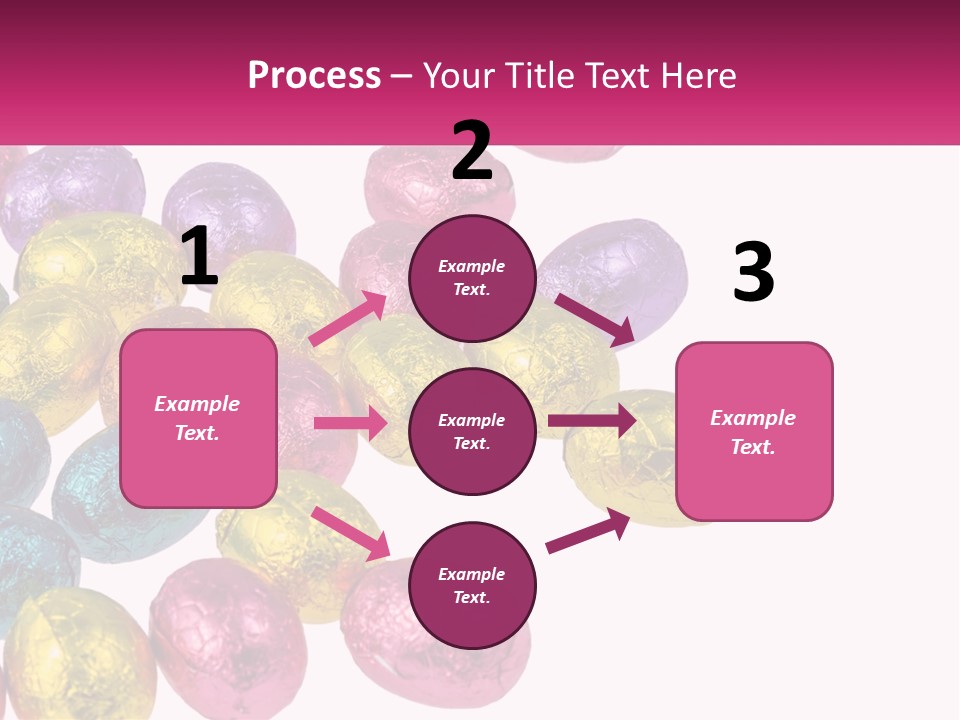 A Pile Of Chocolate Eggs Sitting On Top Of A Table PowerPoint Template