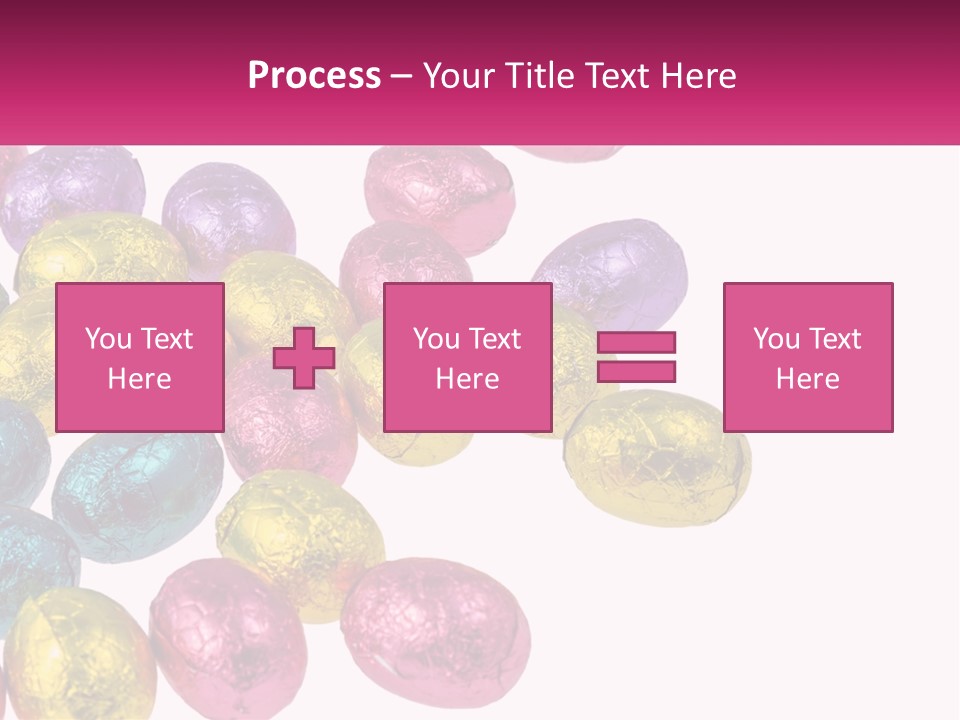 A Pile Of Chocolate Eggs Sitting On Top Of A Table PowerPoint Template