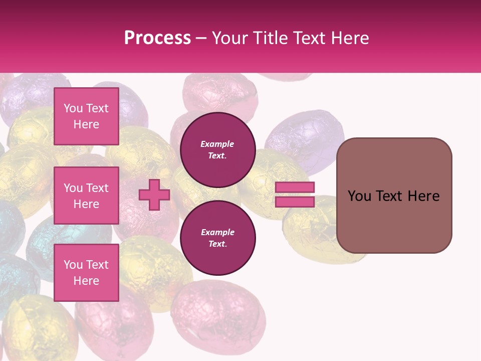 A Pile Of Chocolate Eggs Sitting On Top Of A Table PowerPoint Template