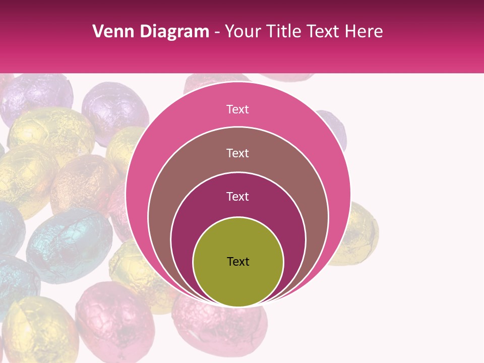 A Pile Of Chocolate Eggs Sitting On Top Of A Table PowerPoint Template