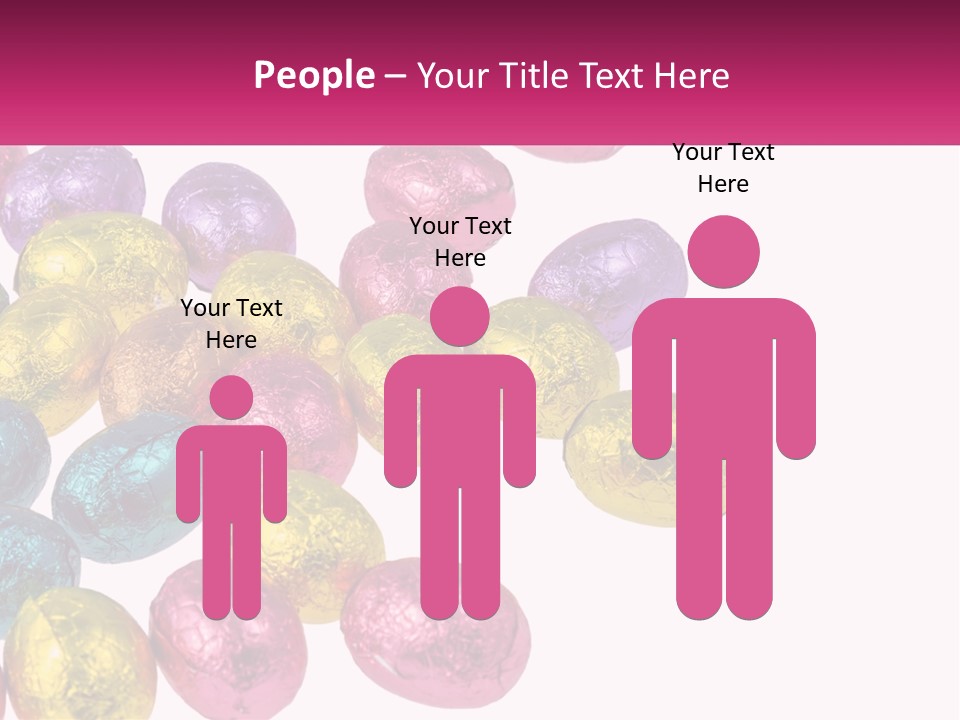 A Pile Of Chocolate Eggs Sitting On Top Of A Table PowerPoint Template