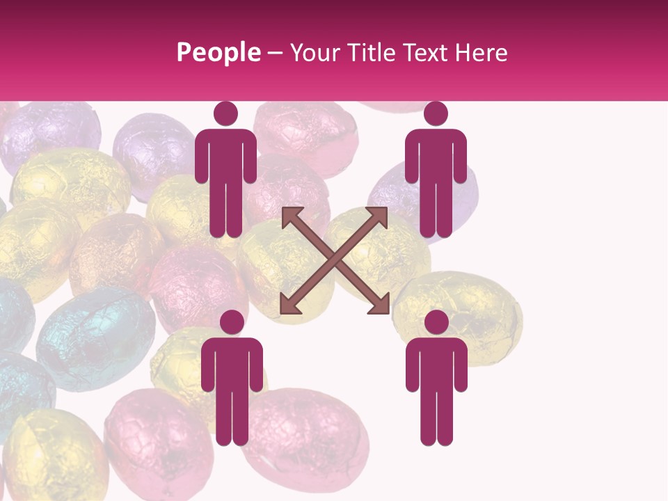 A Pile Of Chocolate Eggs Sitting On Top Of A Table PowerPoint Template