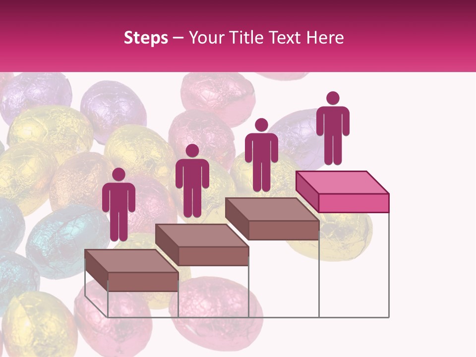 A Pile Of Chocolate Eggs Sitting On Top Of A Table PowerPoint Template