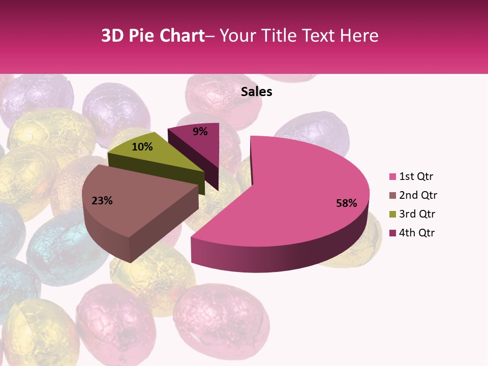 A Pile Of Chocolate Eggs Sitting On Top Of A Table PowerPoint Template