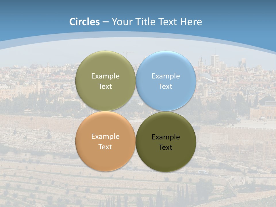 An Aerial View Of The Old City Of Jerusalem PowerPoint Template