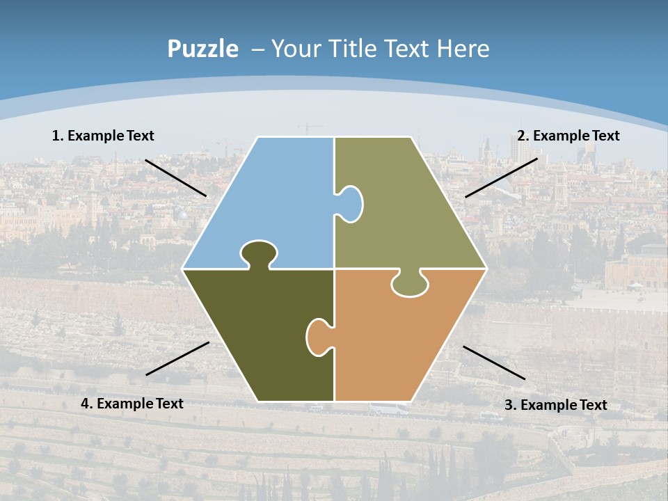 An Aerial View Of The Old City Of Jerusalem PowerPoint Template