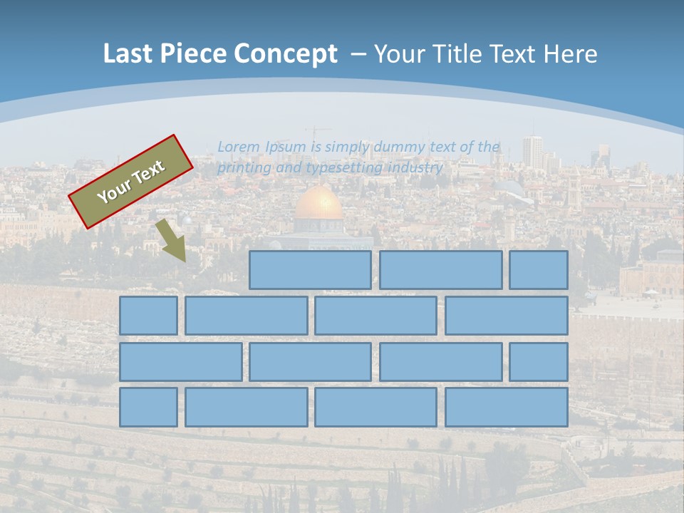 An Aerial View Of The Old City Of Jerusalem PowerPoint Template