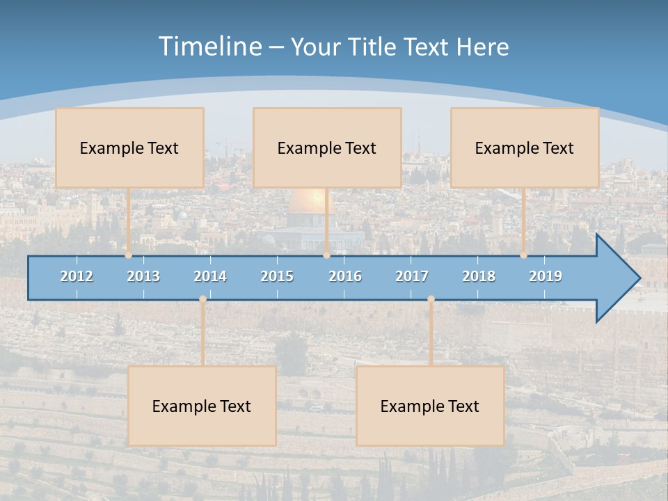 An Aerial View Of The Old City Of Jerusalem PowerPoint Template