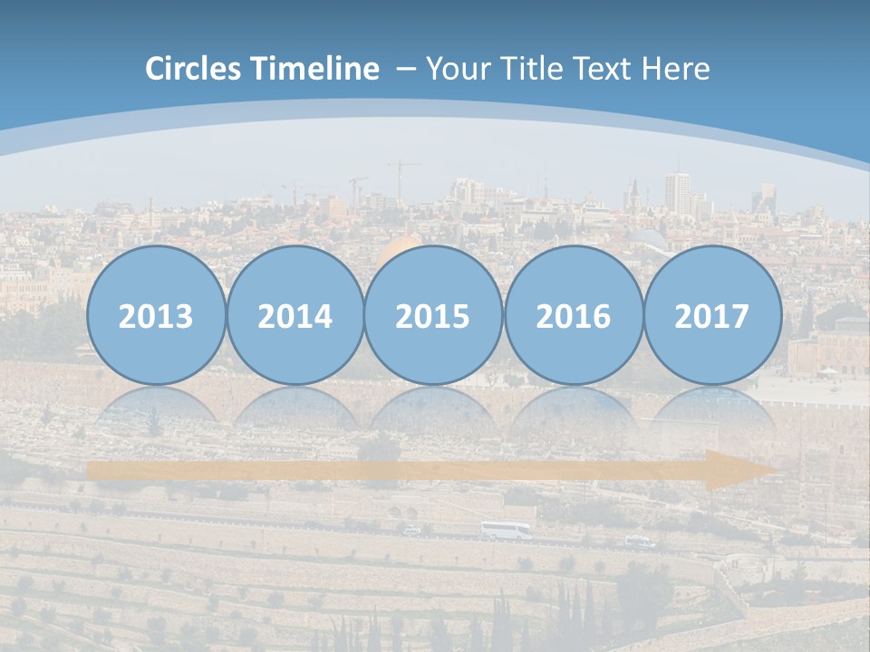 An Aerial View Of The Old City Of Jerusalem PowerPoint Template