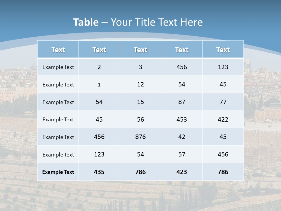An Aerial View Of The Old City Of Jerusalem PowerPoint Template