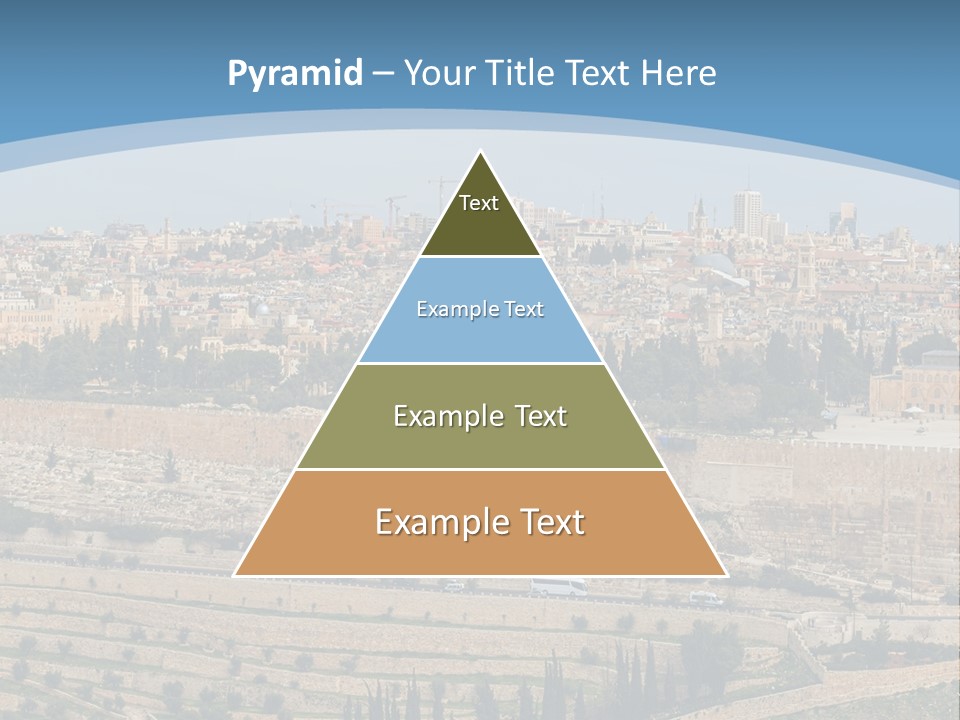 An Aerial View Of The Old City Of Jerusalem PowerPoint Template