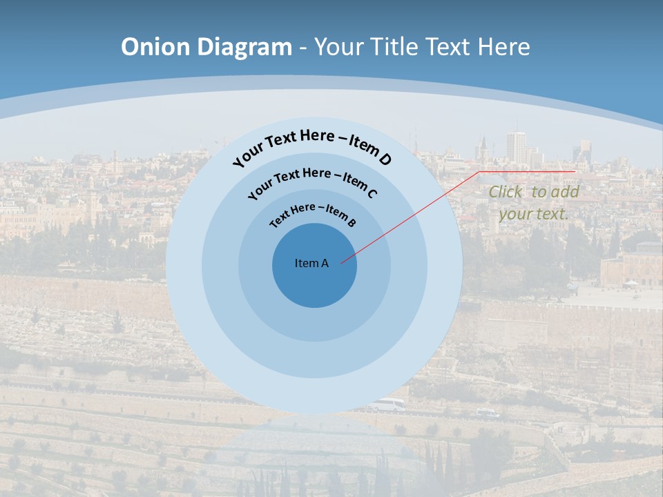 An Aerial View Of The Old City Of Jerusalem PowerPoint Template