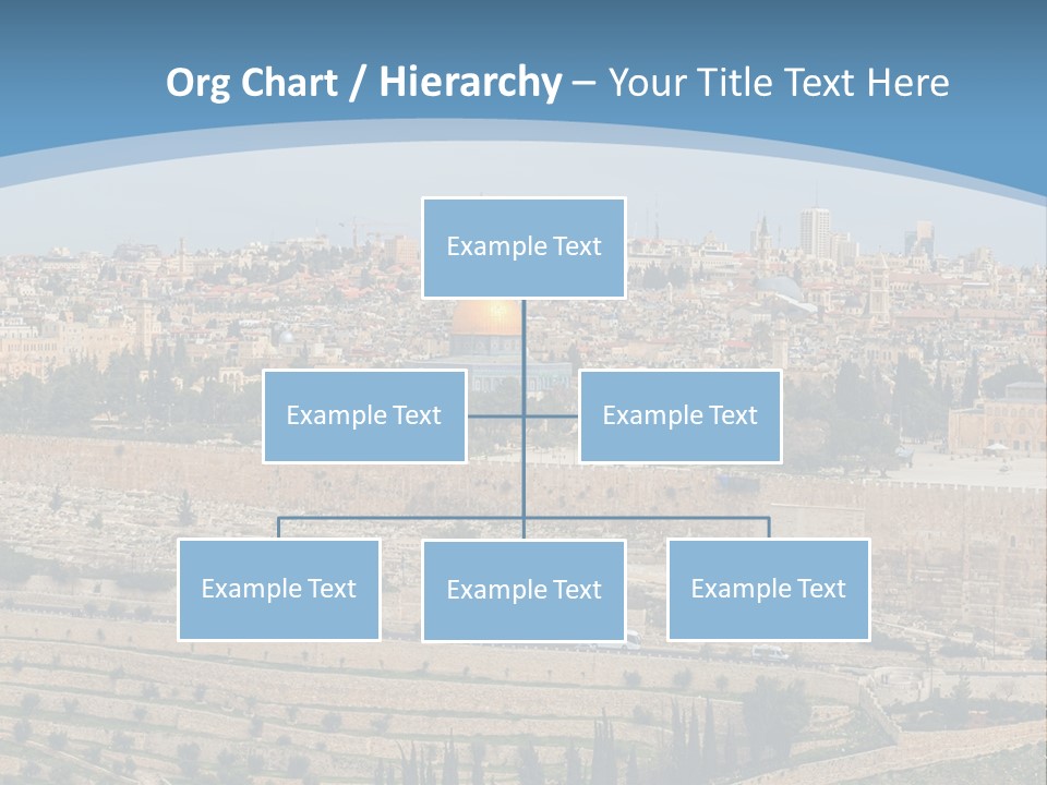 An Aerial View Of The Old City Of Jerusalem PowerPoint Template