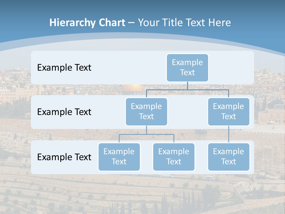 An Aerial View Of The Old City Of Jerusalem PowerPoint Template