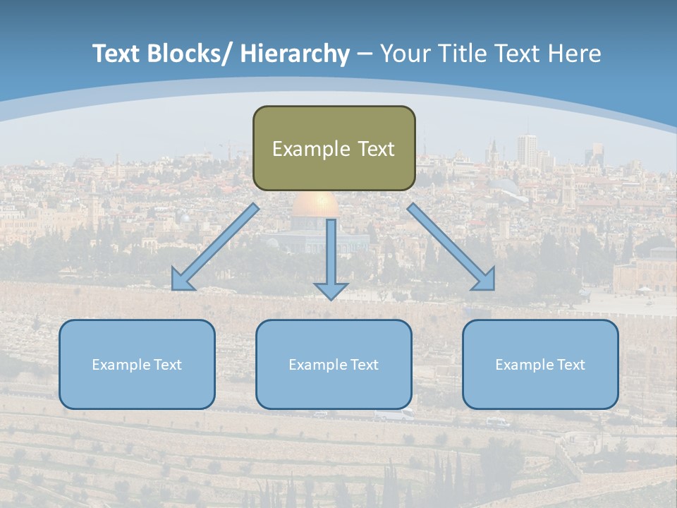 An Aerial View Of The Old City Of Jerusalem PowerPoint Template