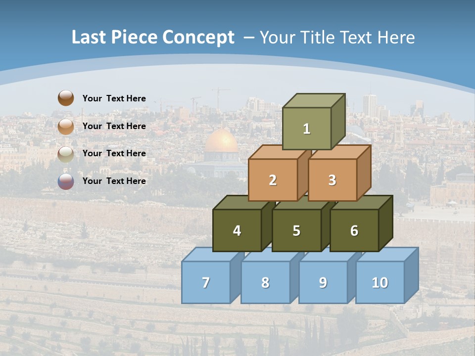 An Aerial View Of The Old City Of Jerusalem PowerPoint Template