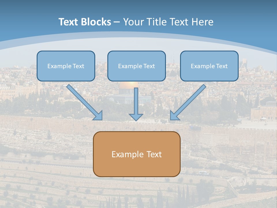 An Aerial View Of The Old City Of Jerusalem PowerPoint Template