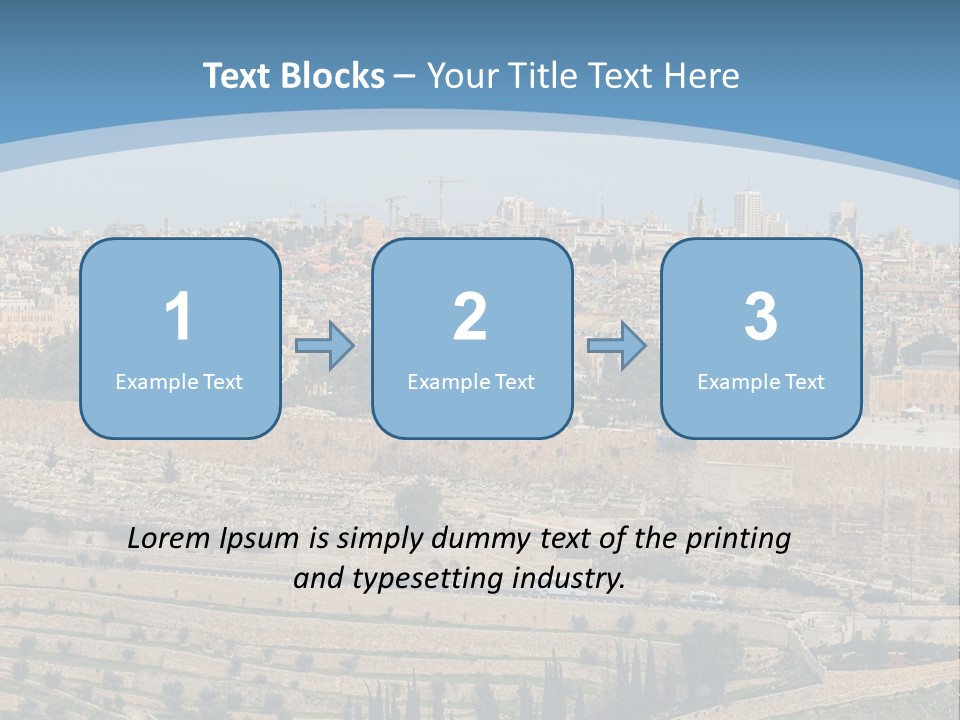 An Aerial View Of The Old City Of Jerusalem PowerPoint Template