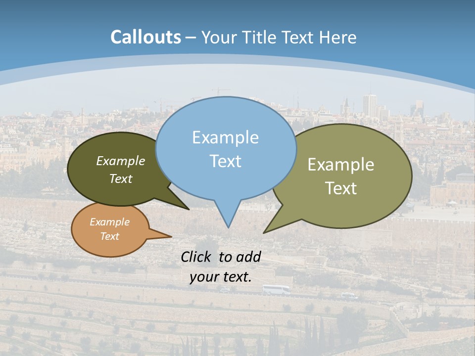 An Aerial View Of The Old City Of Jerusalem PowerPoint Template