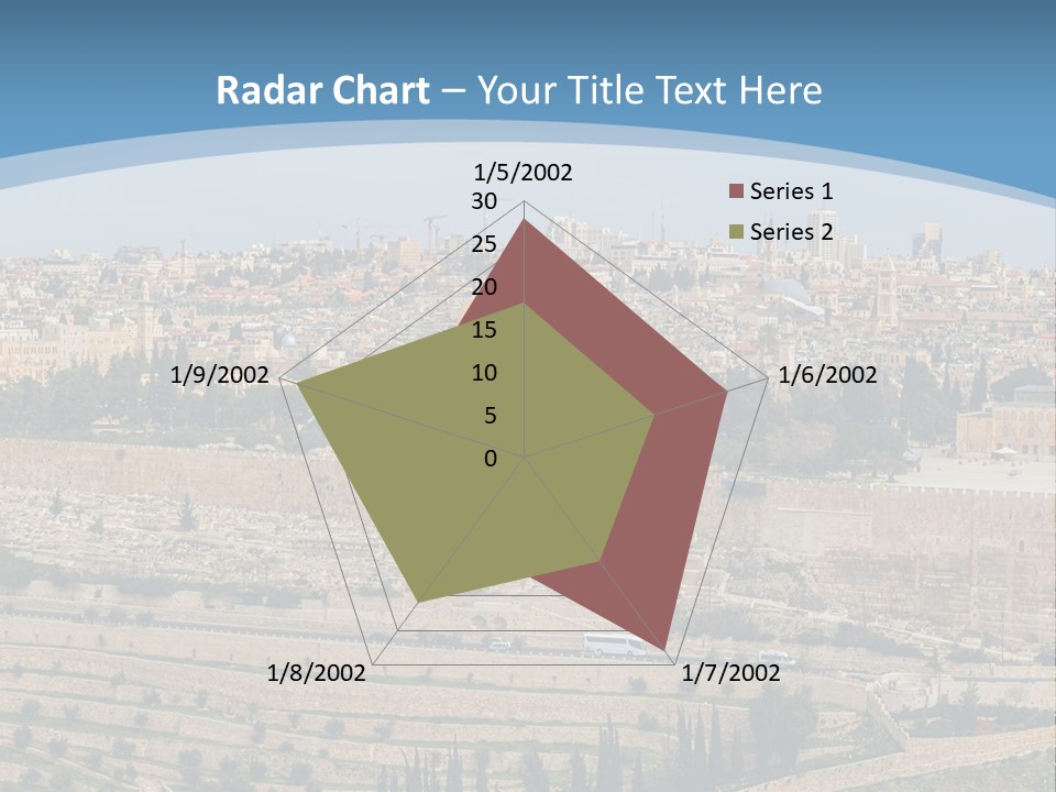 An Aerial View Of The Old City Of Jerusalem PowerPoint Template