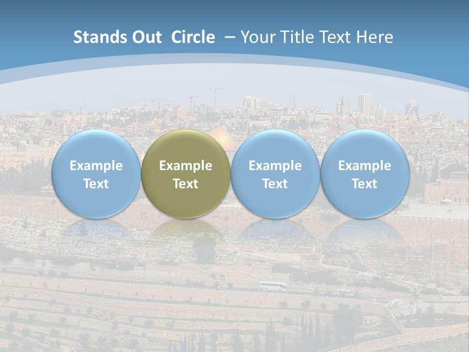 An Aerial View Of The Old City Of Jerusalem PowerPoint Template