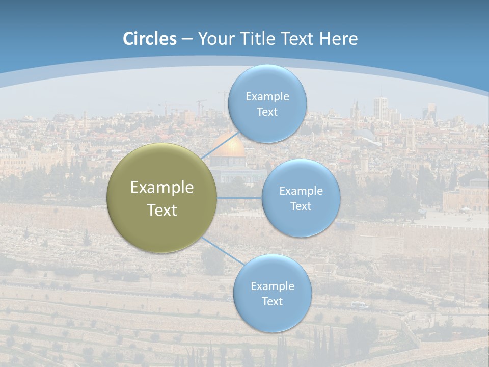 An Aerial View Of The Old City Of Jerusalem PowerPoint Template