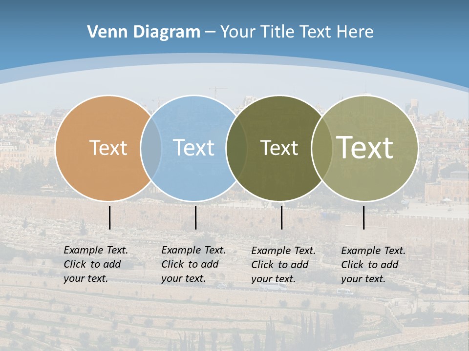 An Aerial View Of The Old City Of Jerusalem PowerPoint Template
