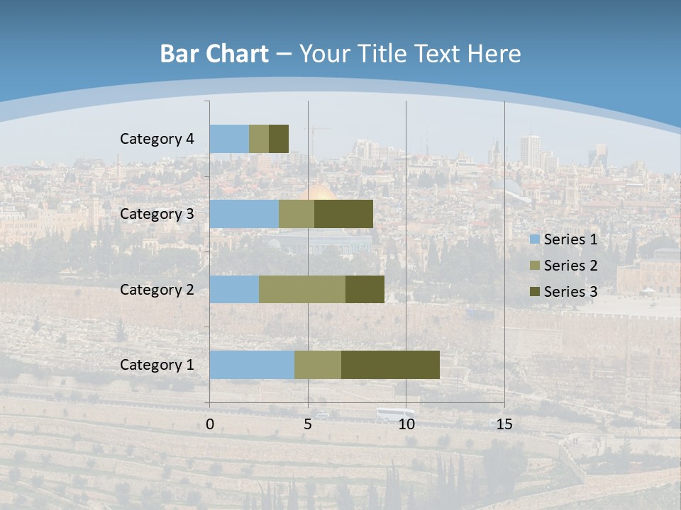 An Aerial View Of The Old City Of Jerusalem PowerPoint Template