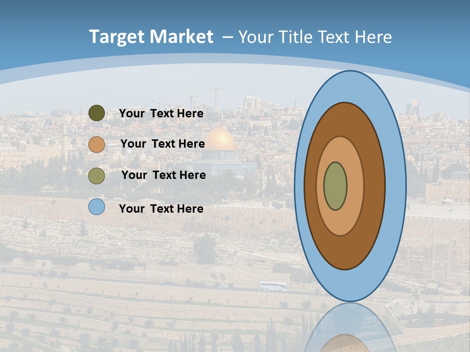 An Aerial View Of The Old City Of Jerusalem PowerPoint Template