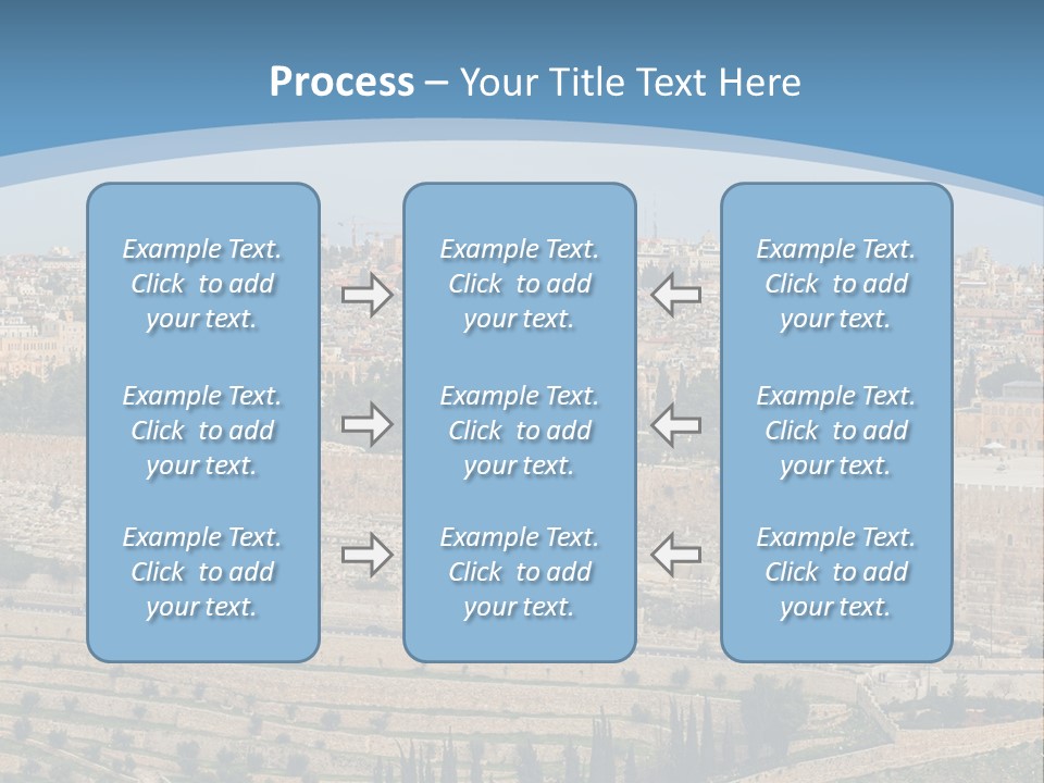 An Aerial View Of The Old City Of Jerusalem PowerPoint Template