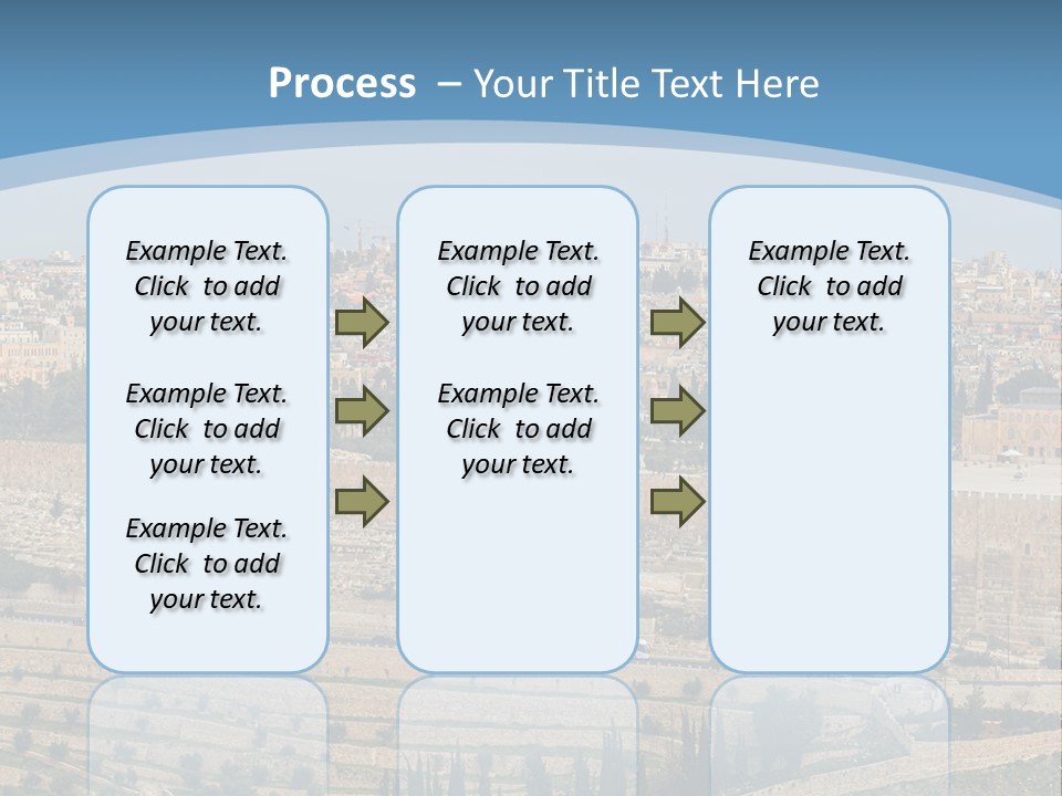 An Aerial View Of The Old City Of Jerusalem PowerPoint Template