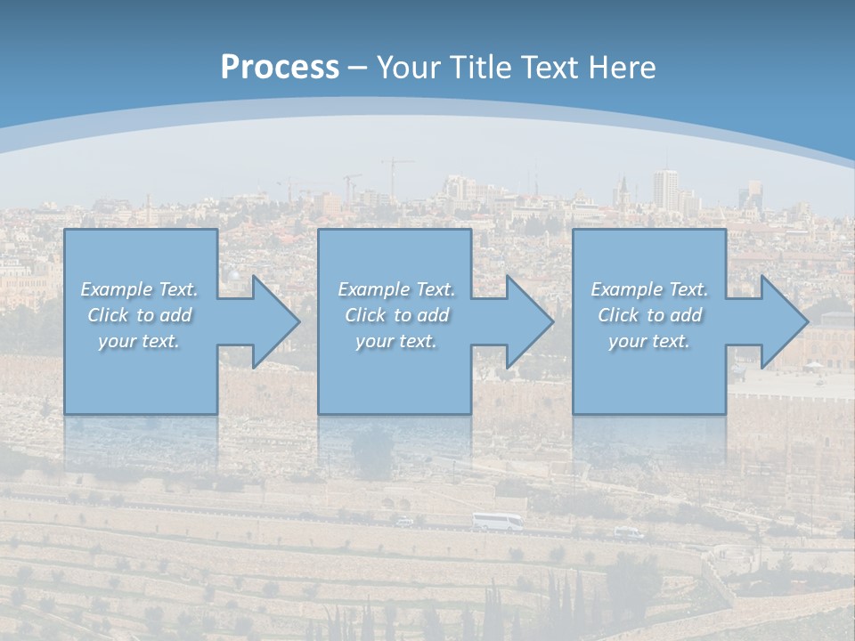An Aerial View Of The Old City Of Jerusalem PowerPoint Template