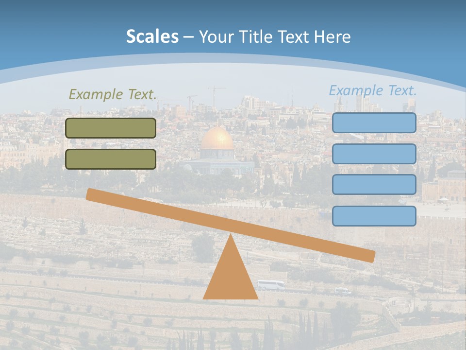 An Aerial View Of The Old City Of Jerusalem PowerPoint Template