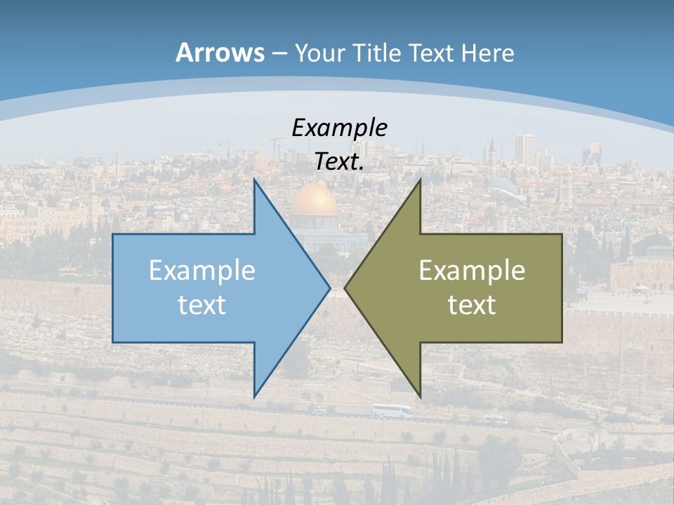 An Aerial View Of The Old City Of Jerusalem PowerPoint Template
