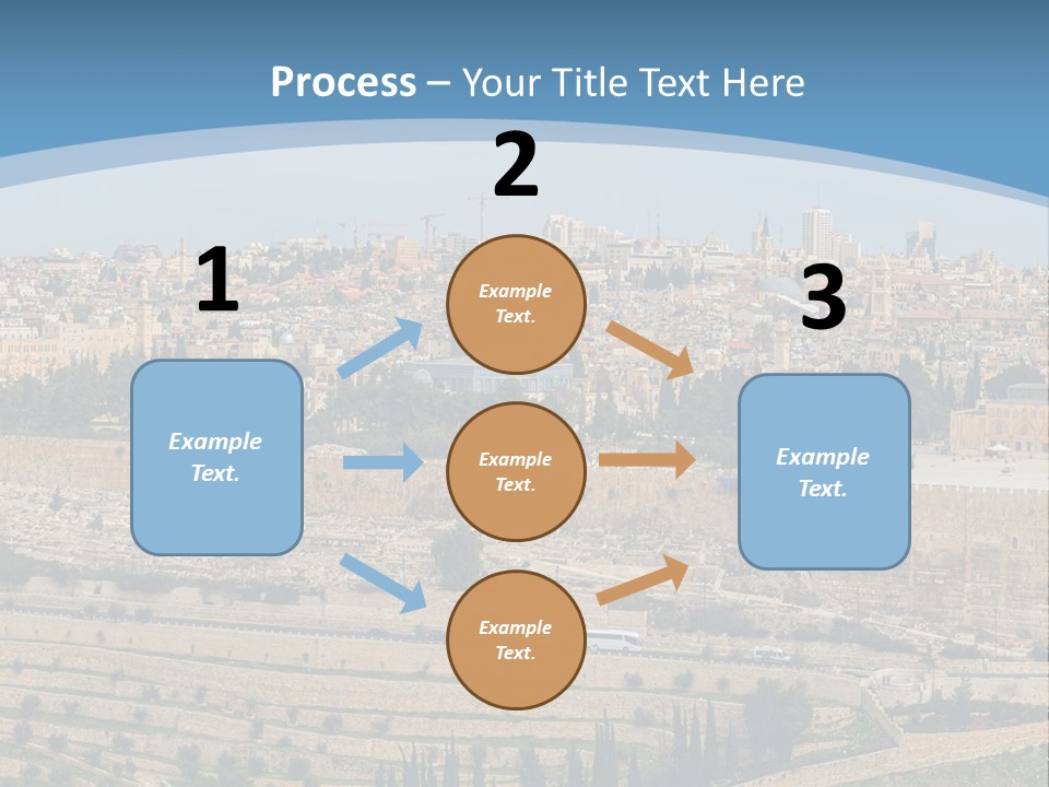 An Aerial View Of The Old City Of Jerusalem PowerPoint Template