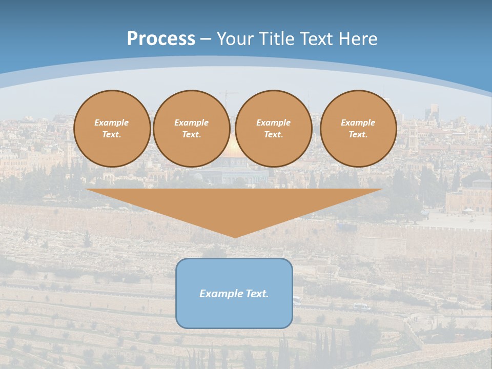 An Aerial View Of The Old City Of Jerusalem PowerPoint Template