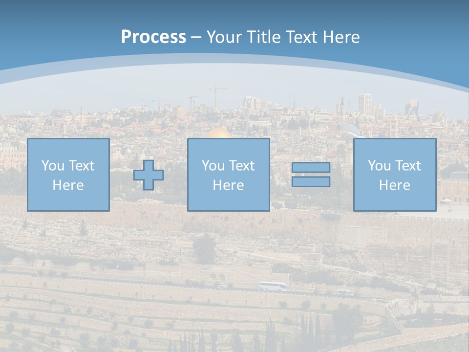 An Aerial View Of The Old City Of Jerusalem PowerPoint Template