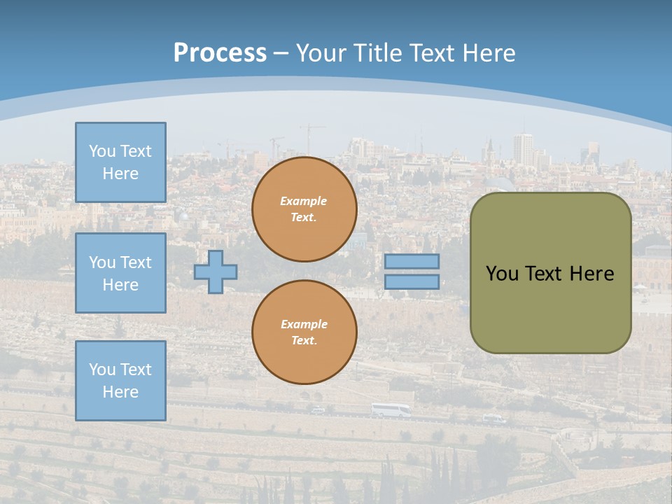 An Aerial View Of The Old City Of Jerusalem PowerPoint Template