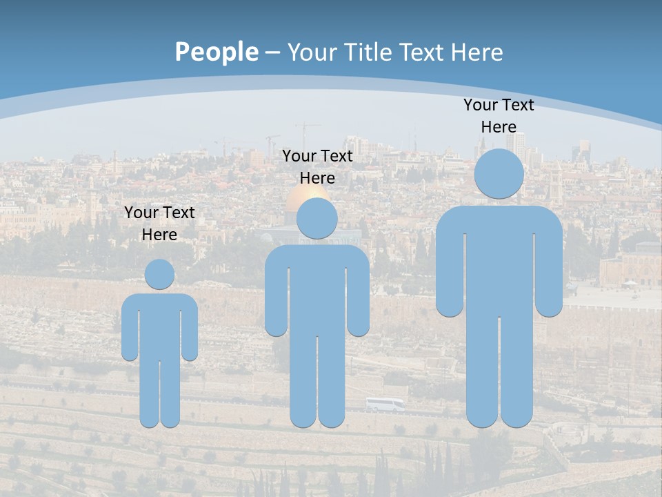 An Aerial View Of The Old City Of Jerusalem PowerPoint Template