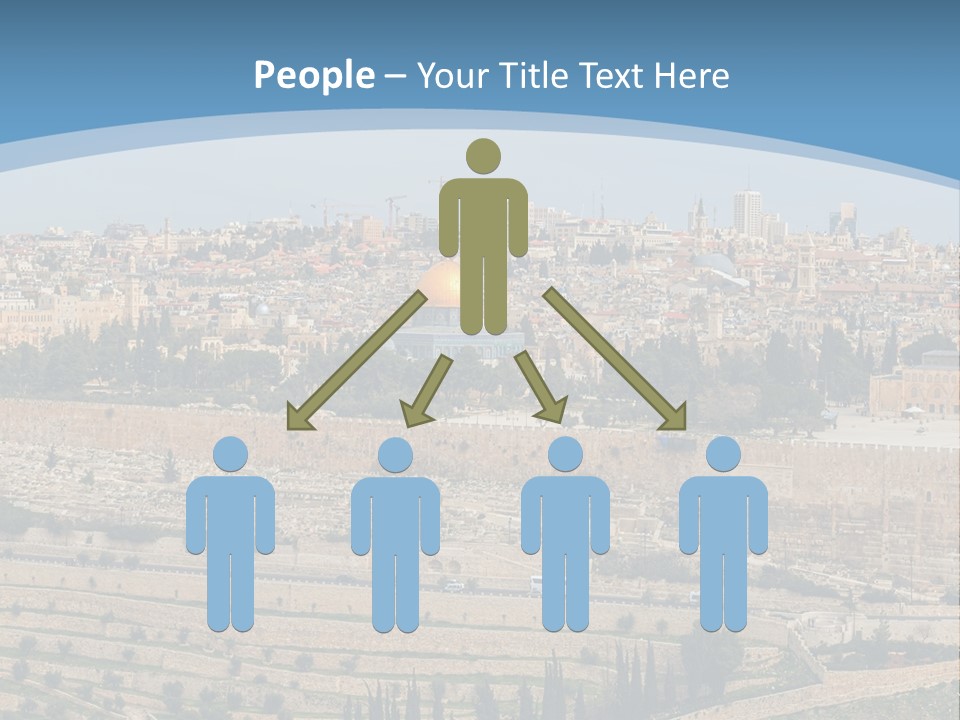 An Aerial View Of The Old City Of Jerusalem PowerPoint Template