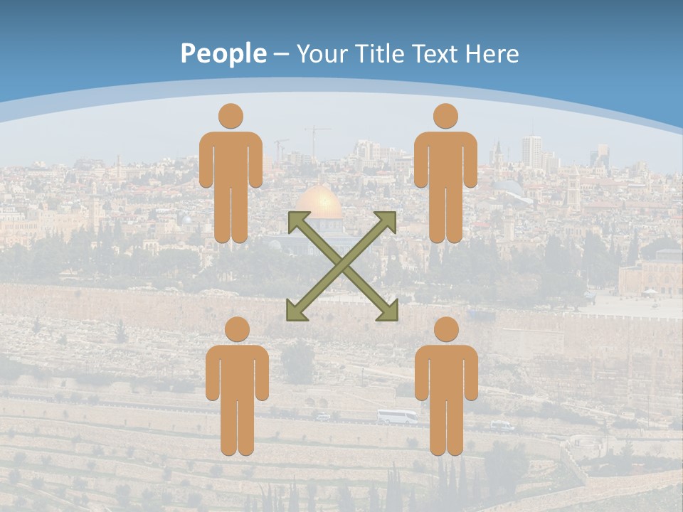 An Aerial View Of The Old City Of Jerusalem PowerPoint Template