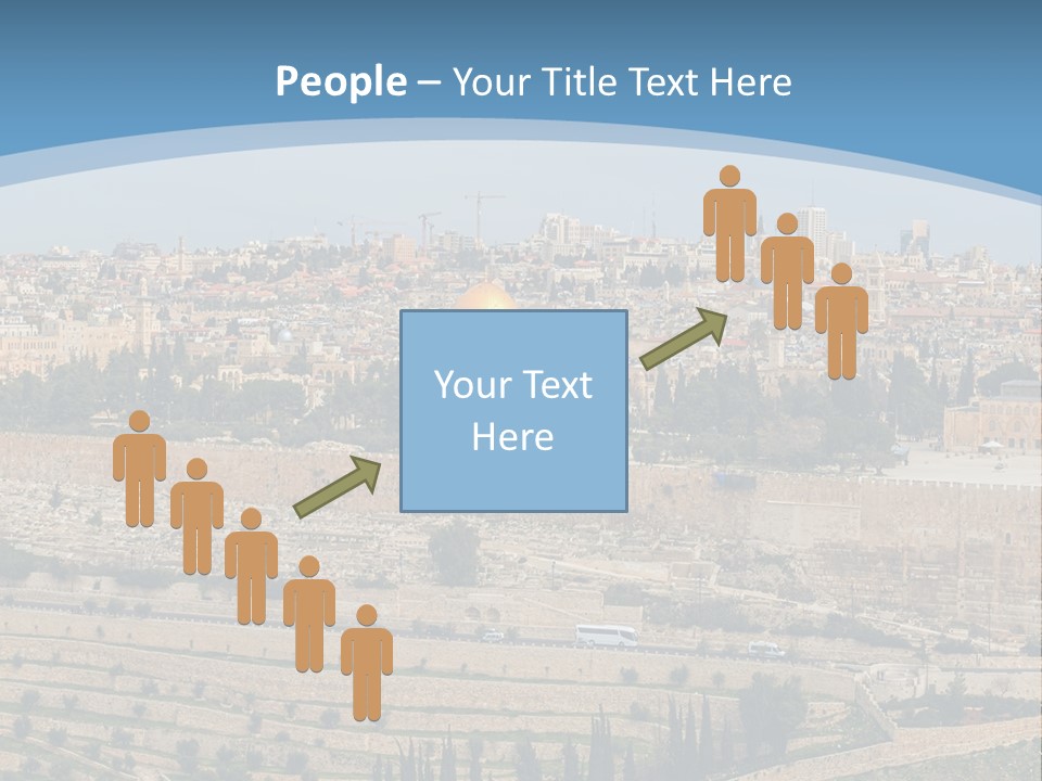 An Aerial View Of The Old City Of Jerusalem PowerPoint Template