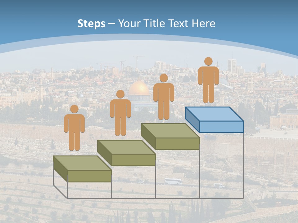 An Aerial View Of The Old City Of Jerusalem PowerPoint Template