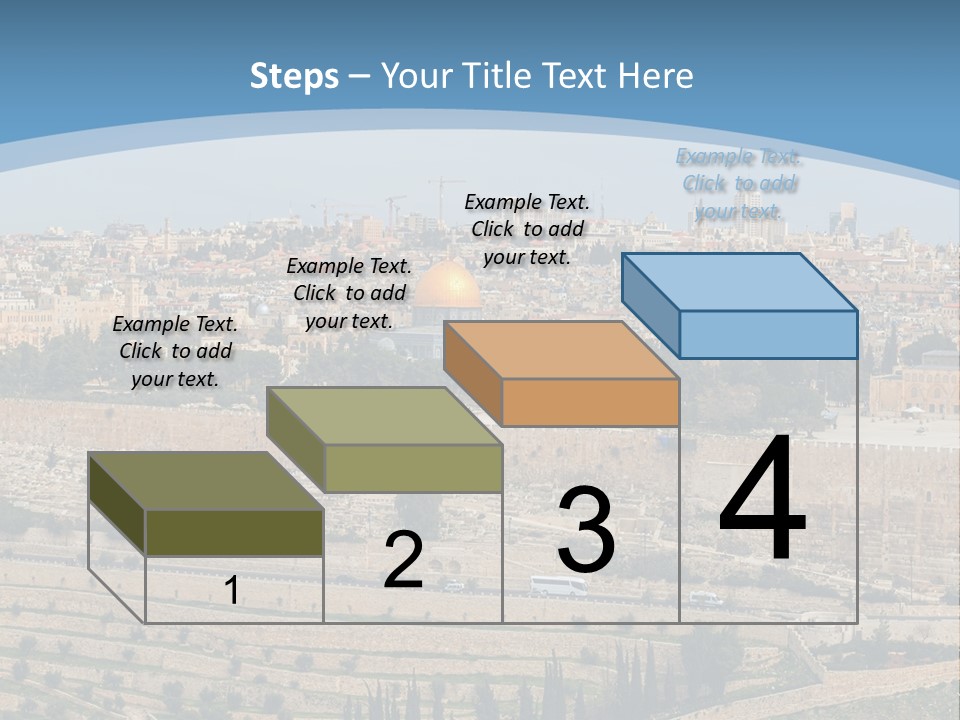 An Aerial View Of The Old City Of Jerusalem PowerPoint Template