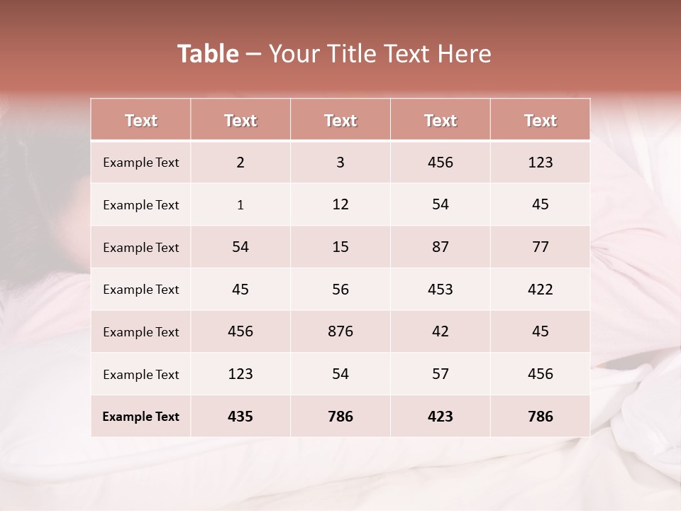 A Woman Laying In Bed With A Stuffed Animal PowerPoint Template