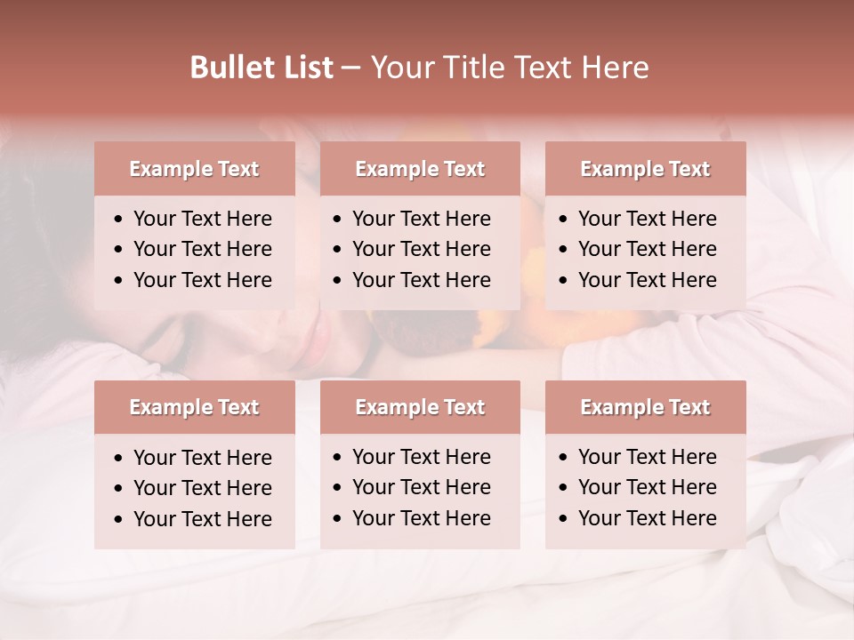 A Woman Laying In Bed With A Stuffed Animal PowerPoint Template