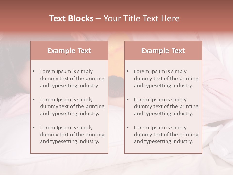 A Woman Laying In Bed With A Stuffed Animal PowerPoint Template