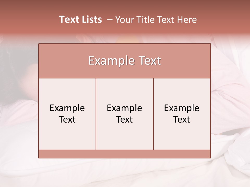 A Woman Laying In Bed With A Stuffed Animal PowerPoint Template